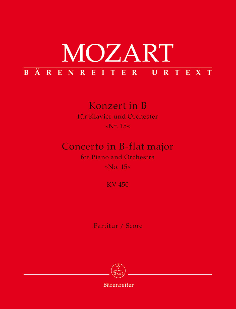 Mozart, Concerto KV 450 in Bb(Partitur) (Barenreiter)