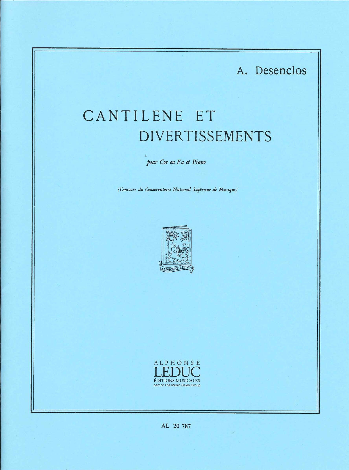 Desenclos, Cantilene et Divertissements (Leduc)