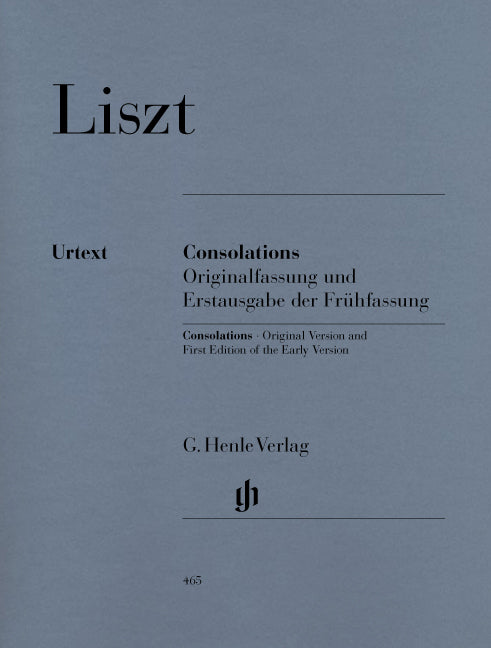 Liszt, Consolations, S 172, with 1st ver (Henle)