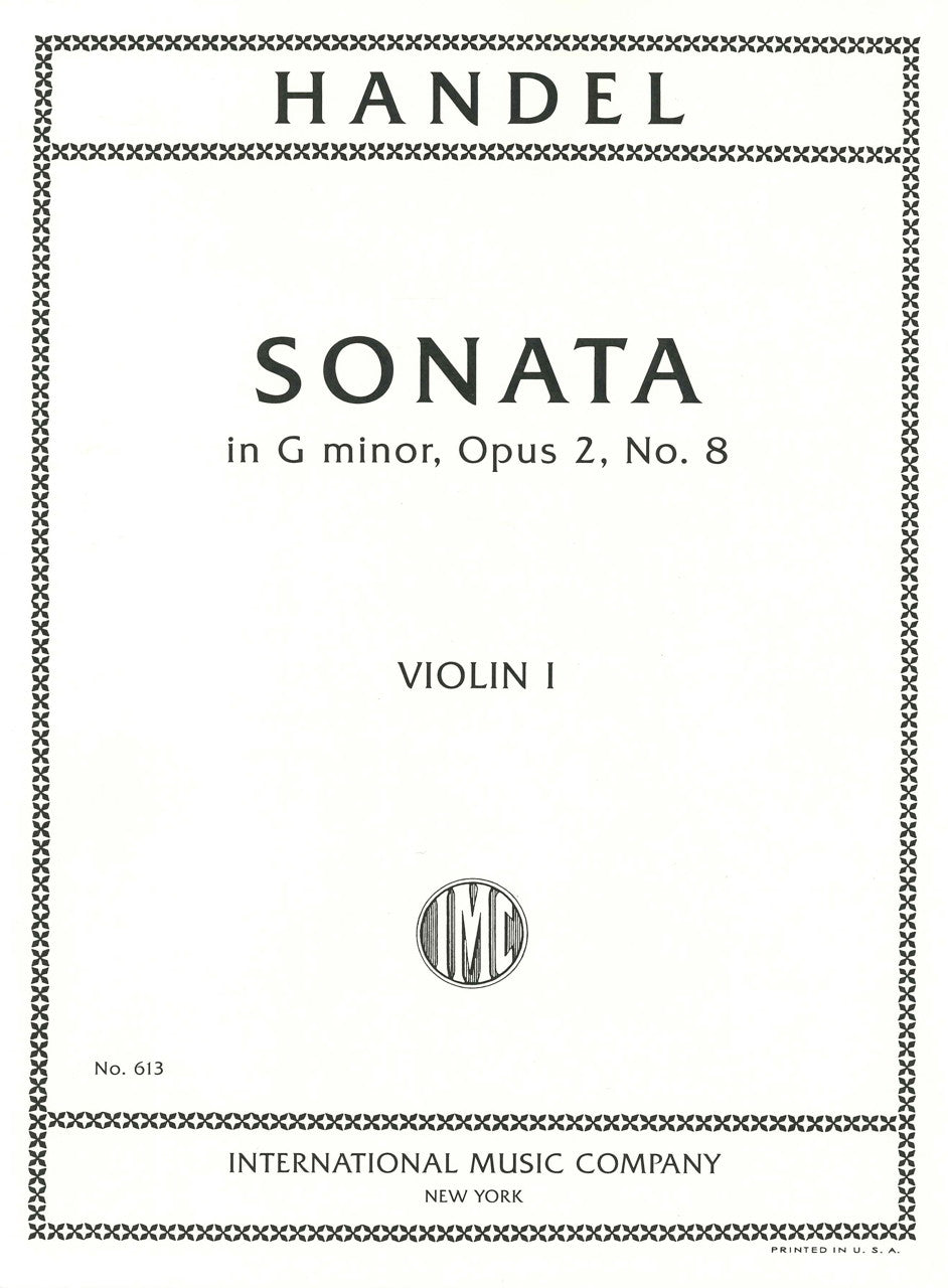 Handel, Sonata op. 2/8 in g min.(2Vn,Pf) (IMC)