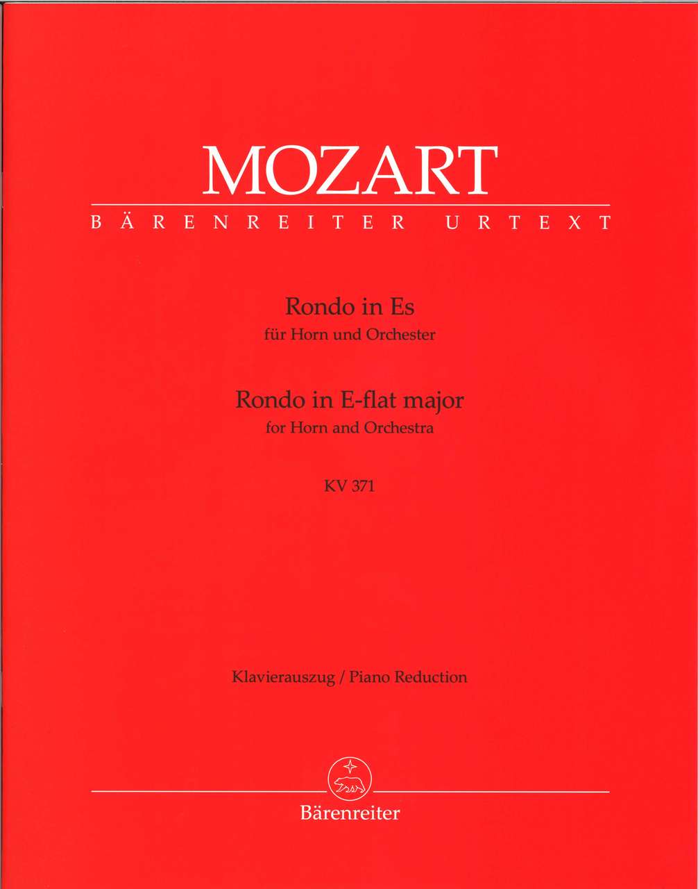 Mozart, Rondo KV 371 in Eb (Barenreiter)