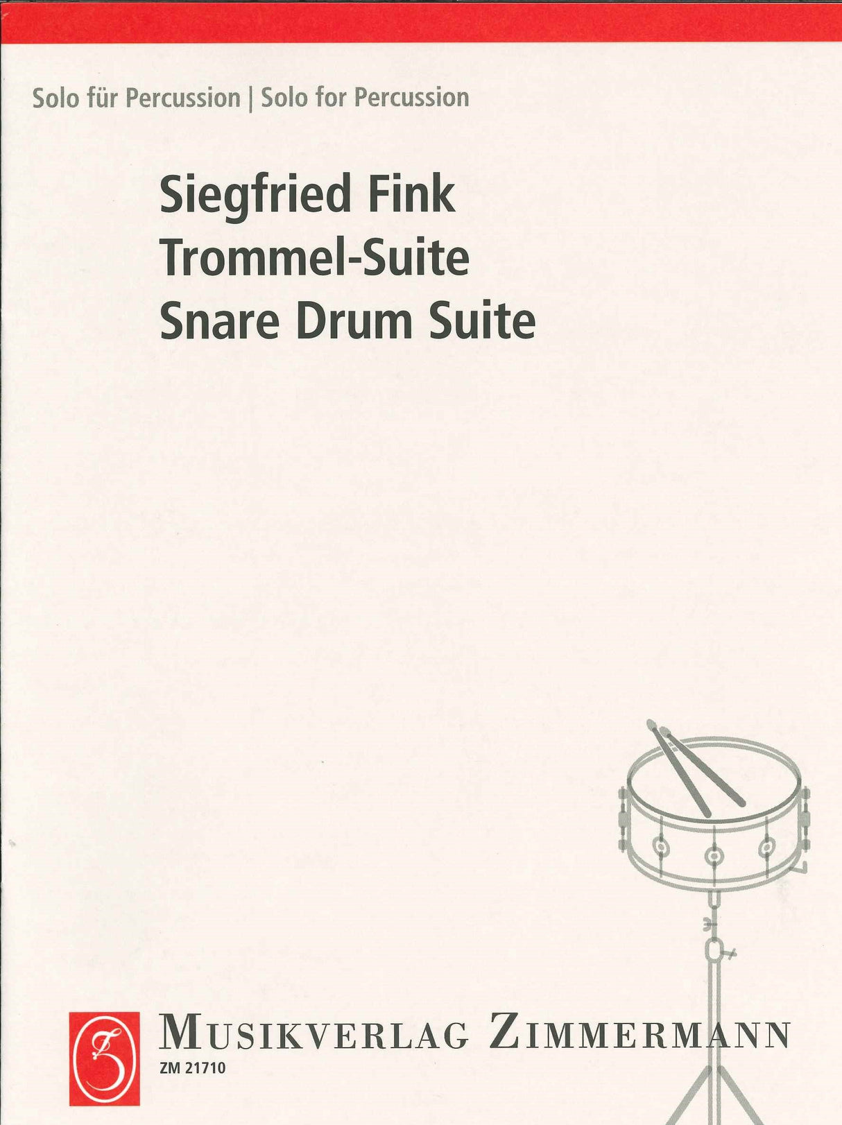 Fink, Trommel-Suite (Snare Drum Solo) (Zimmermann)