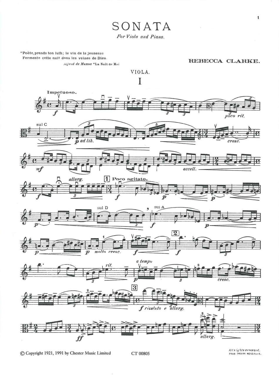 Clarke,R., Sonata (Chester)
