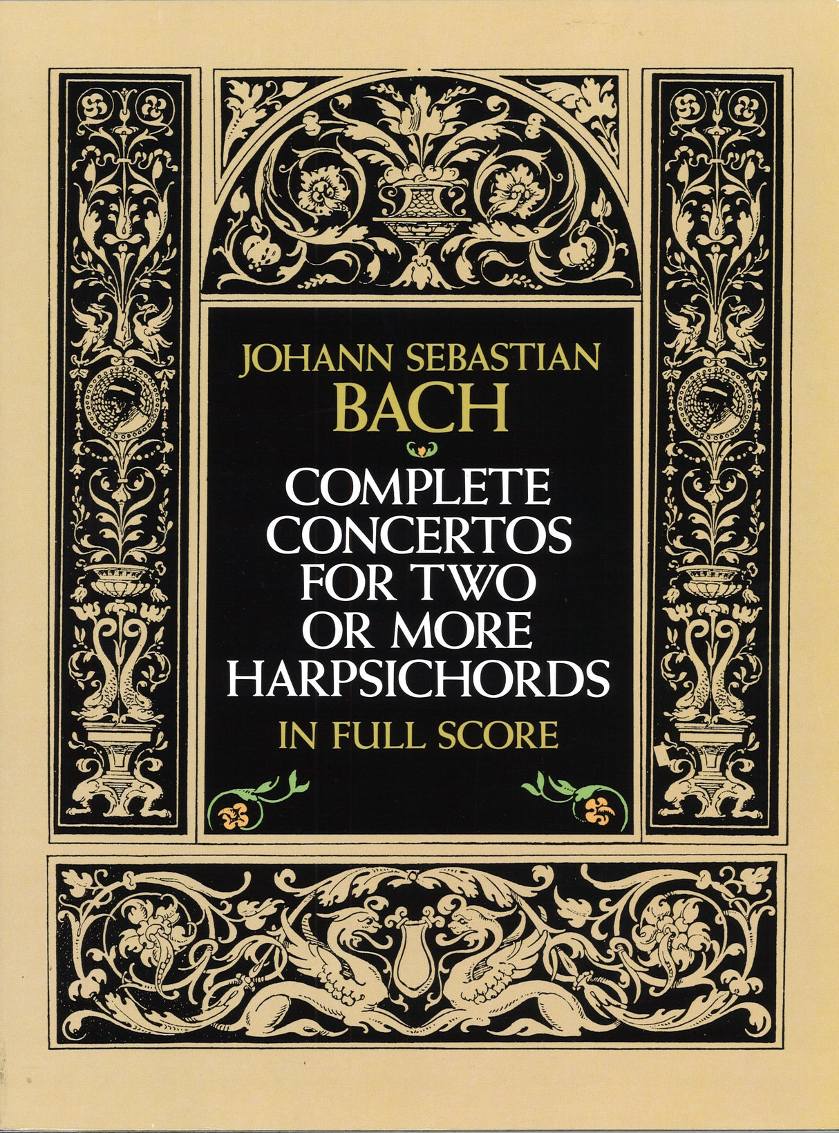 Bach, Concertos for 2 or More Harpsichor (Dover)