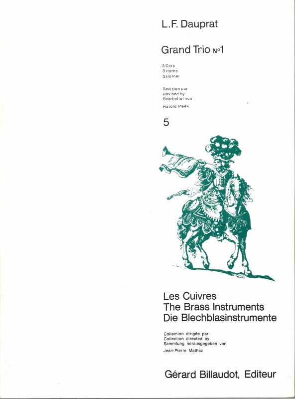 Dauprat, Grand Trio No. 1 op. 4/1 (3Hn) (Billaudot)