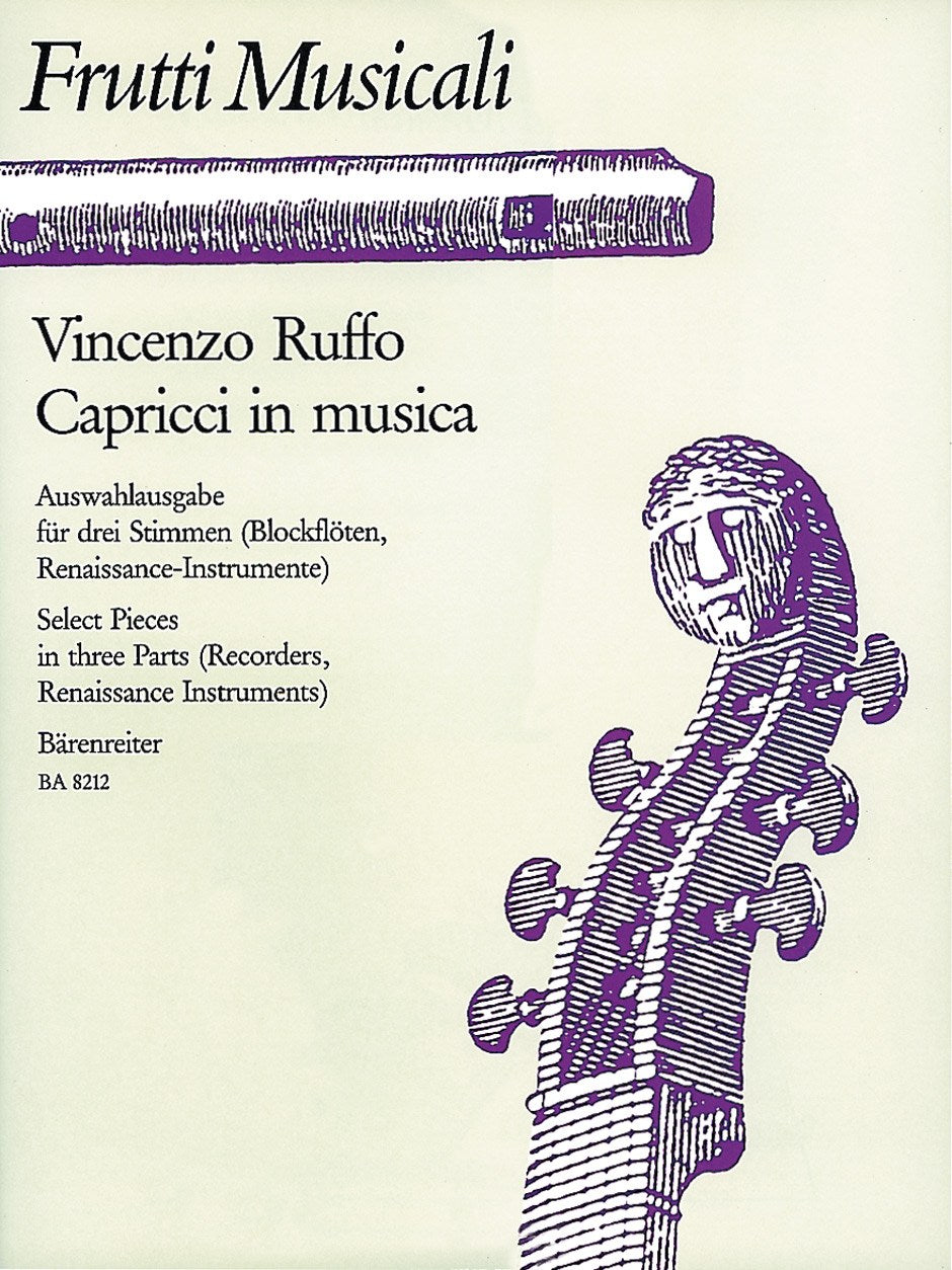Ruffo, Capricci in Musica (Barenreiter)