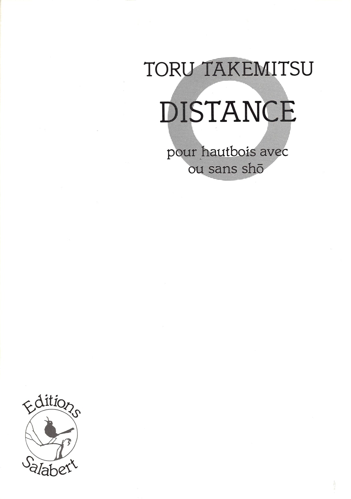 Takemitsu, Distance (Ob,[Sho]) (Salabert)