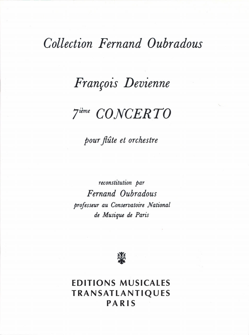 Devienne, Concerto No. 7 (Transatlantiques)