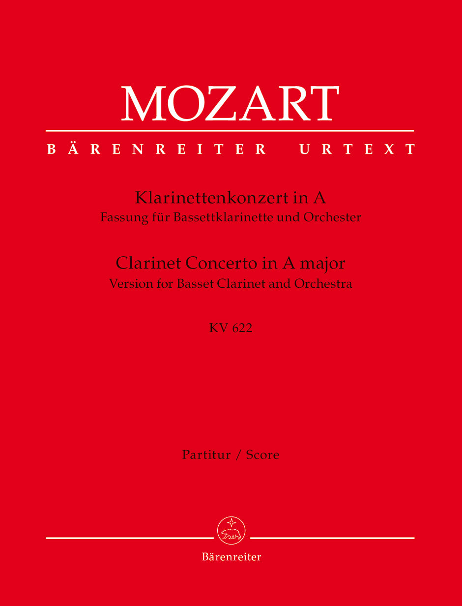 Mozart, Concerto KV 622 Basset-cl ver. (Barenreiter)