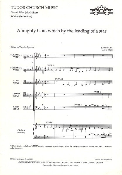 Bull, Almighty God (SSATB,Org) (Oxford University Press)