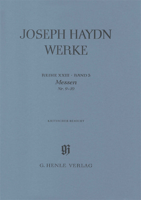 Joseph Haydn Werke 23/3, KB (Henle)