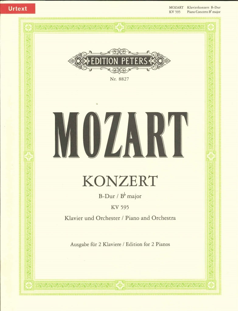 Mozart, Concerto KV 595 in Bb (No. 27) (Peters)
