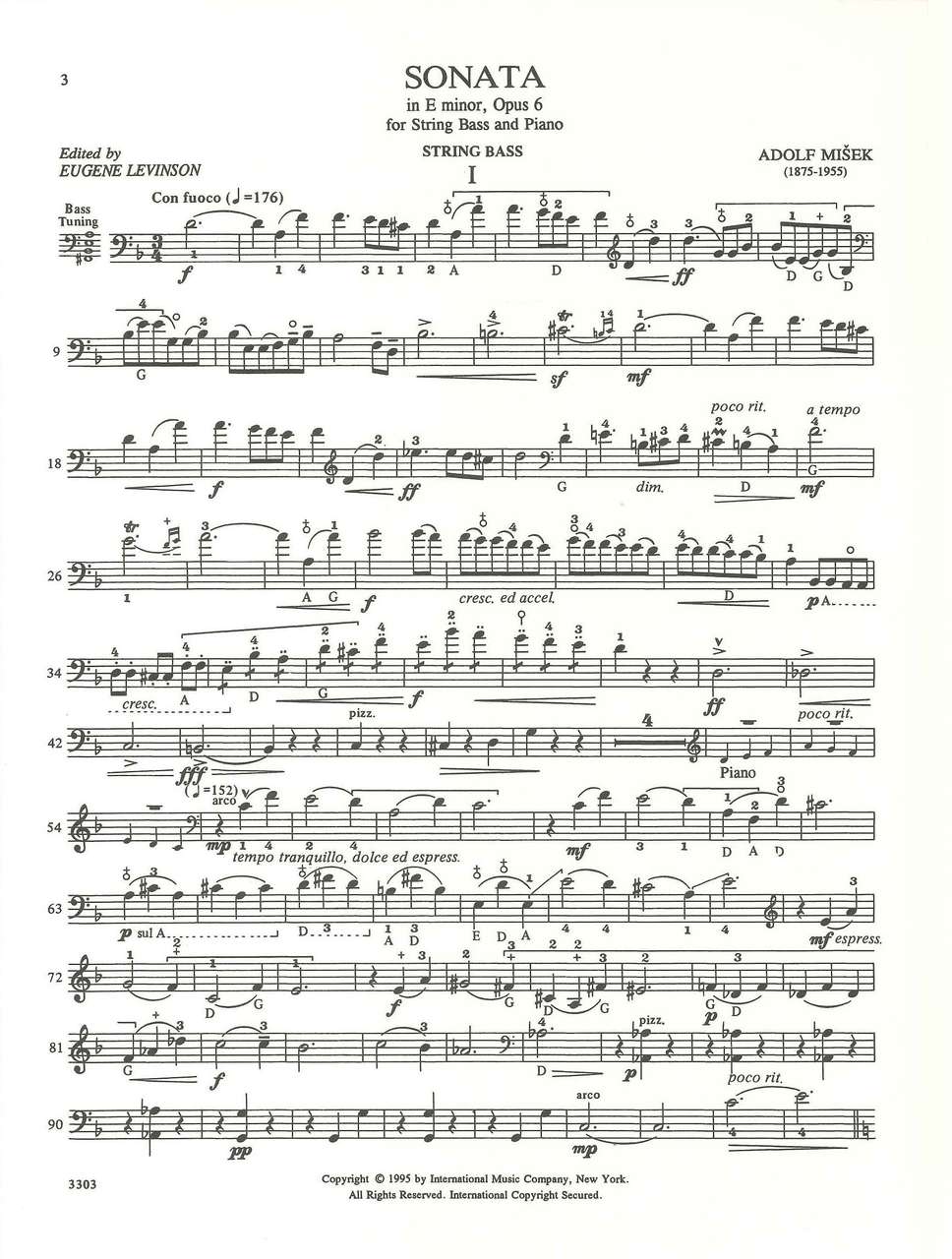 Misek, Sonate e-moll, op. 6 (Levinson) (IMC)