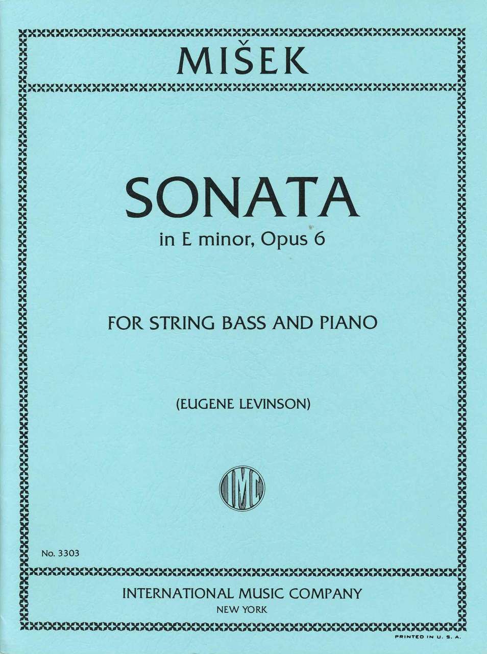 Misek, Sonate e-moll, op. 6 (Levinson) (IMC)