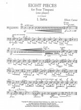Carter, 8 Pieces for 4 Timpani (1 player (AMP)