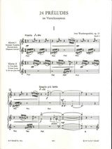 Wyschnegradsky, 24 Preludes op. 22, I (Belaieff)
