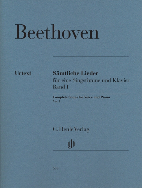 Beethoven, Samtliche Lieder 1 (Henle)