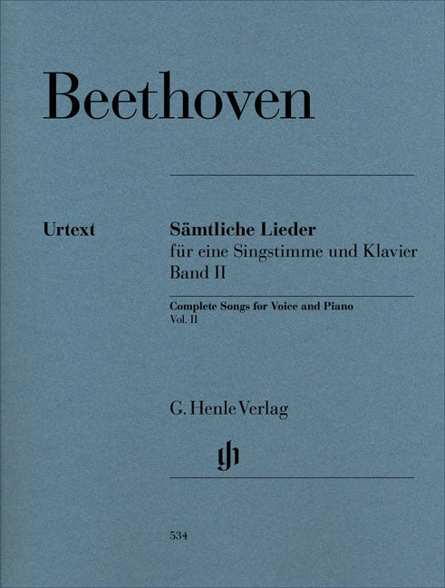 Beethoven, Samtliche Lieder 2 (Henle)