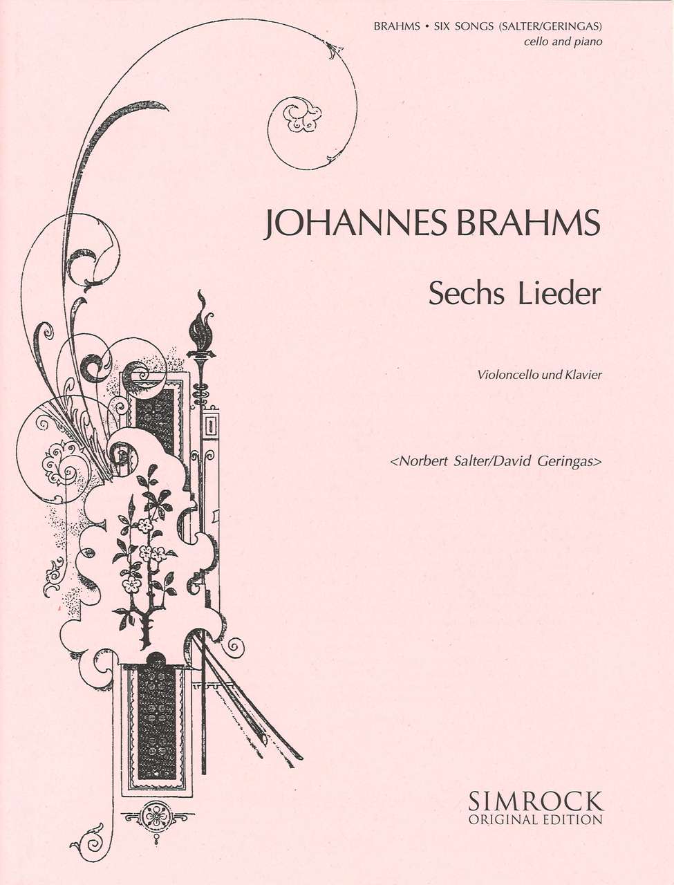 Brahms, 6 Lieder (Simrock)