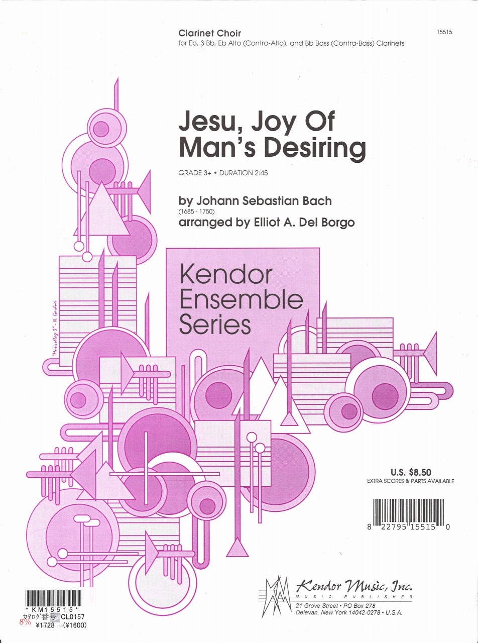Bach, Jesu, Joy of Man's Desiring(Choir) (Kendor)