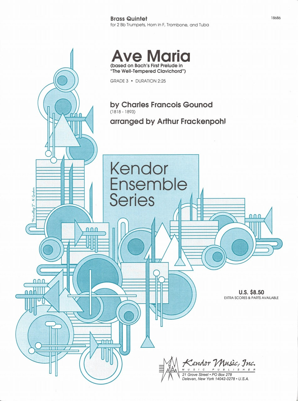 Gounod, Ave Maria (Quintet) (Kendor)