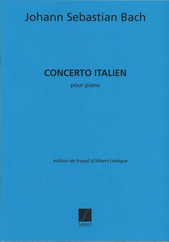 Bach, Concerto Italien (Leveque/Cortot) (Salabert)