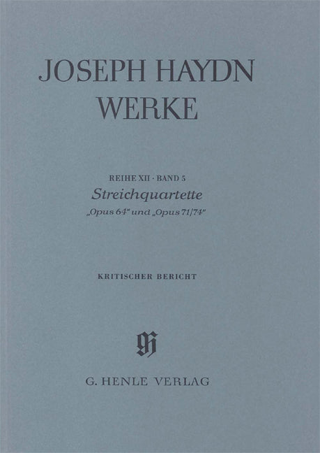 Joseph Haydn Werke 12/5, KB (Henle)
