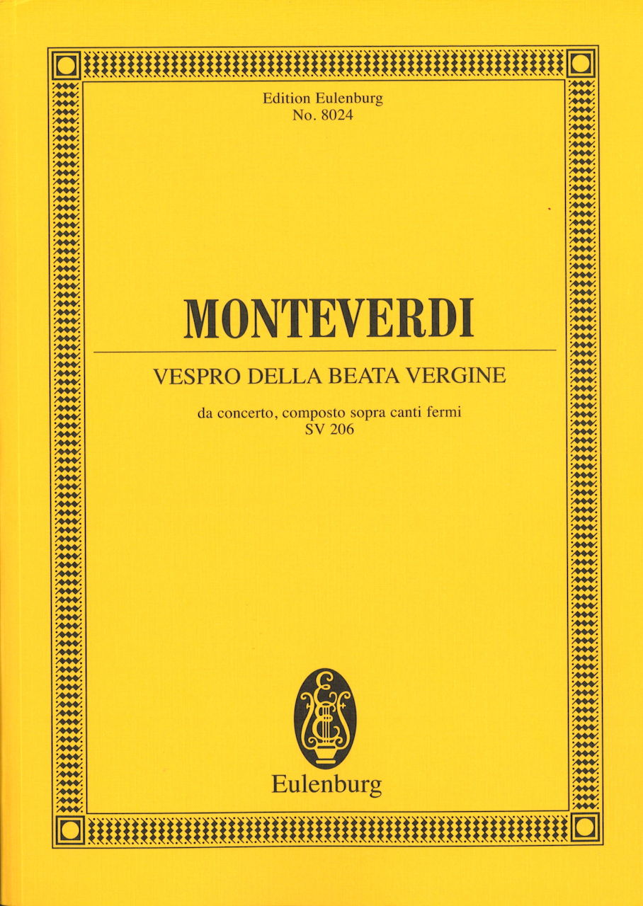 Monteverdi, Vespro della Beata Vergine (Eulenburg)