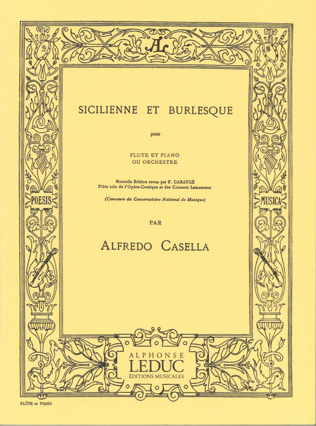 Casella, Sicilienne et Burlesque op. 23 (Leduc)
