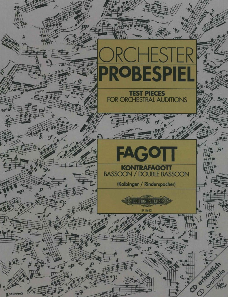 Orchester-Probespiel, Fagott/Kontrafagot (Peters)