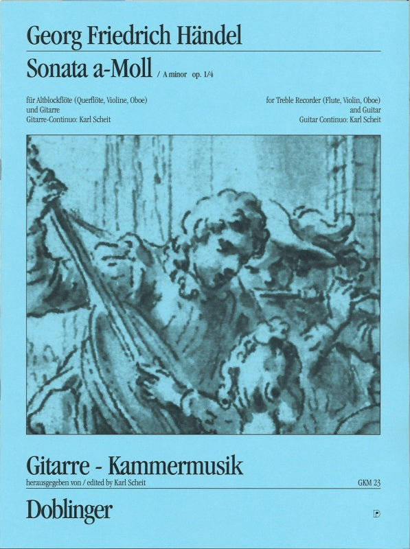 Handel, Sonate op. 1/4 in a (A.Rec,Guit) (Doblinger)