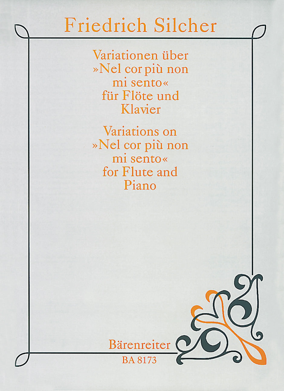 Silcher, Var. 'Nel cor piu non mi sento' (Barenreiter)