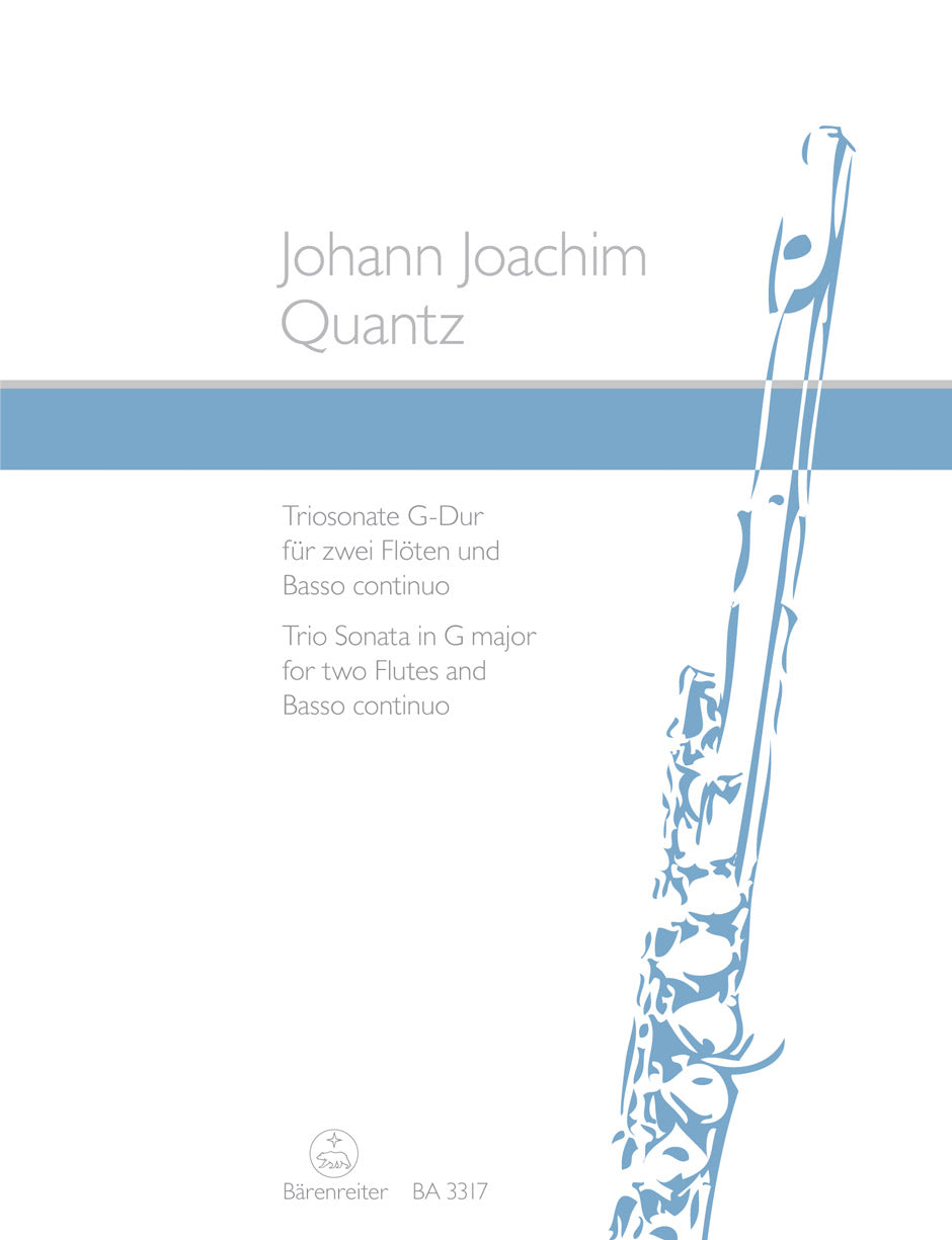 Quantz, Triosonate G-dur (2Fl,Bc) (Barenreiter)
