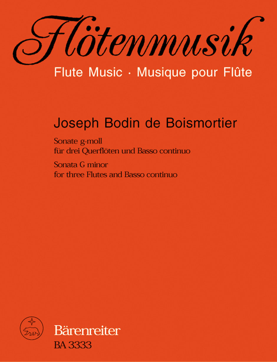 Boismortier, Sonate op.34/1 (3Fl,Bc) (Barenreiter)