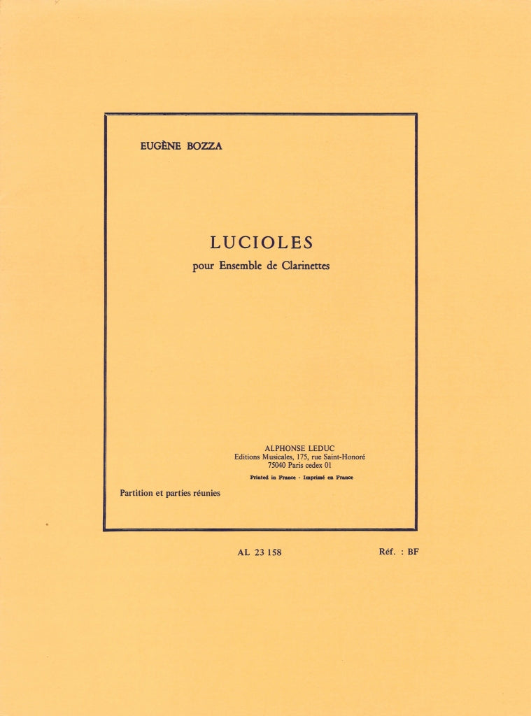 Bozza, Lucioles (Eb,2Bb,Alt,Bs,CB) (Leduc)
