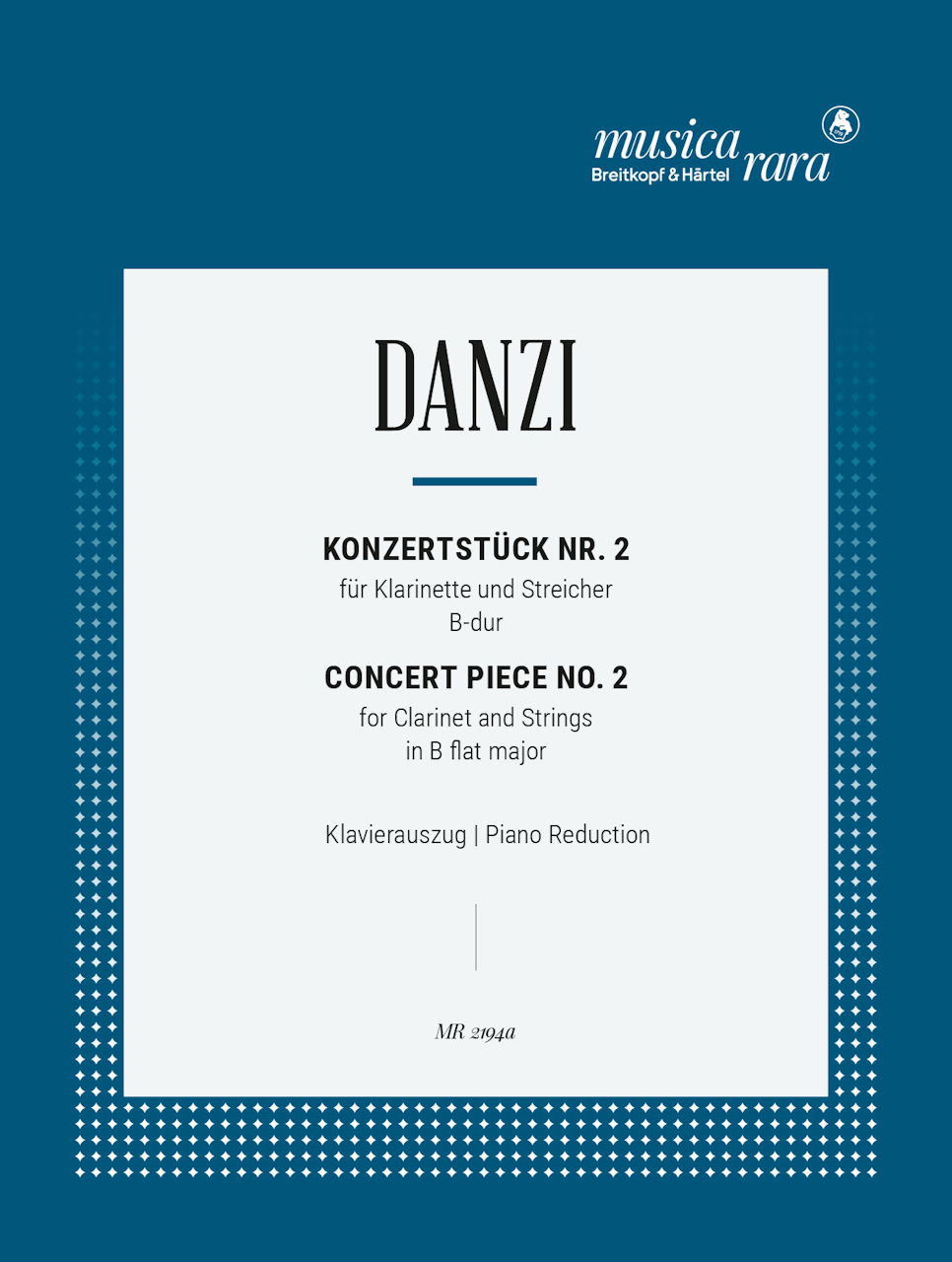 Danzi, Concert Piece No. 2 in g (Musica Rara)
