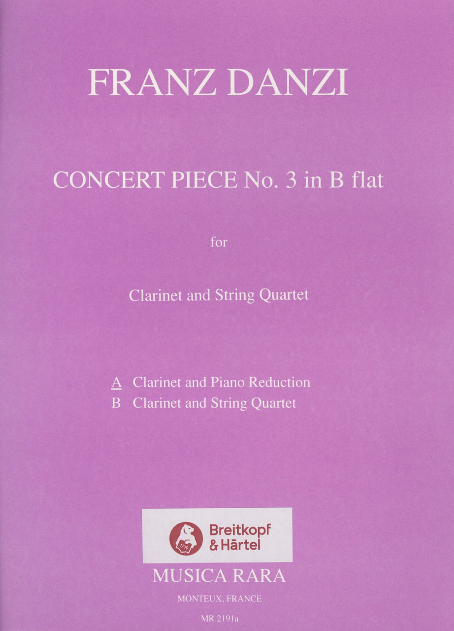 Danzi, Concert Piece No. 3 in Bb (Musica Rara)