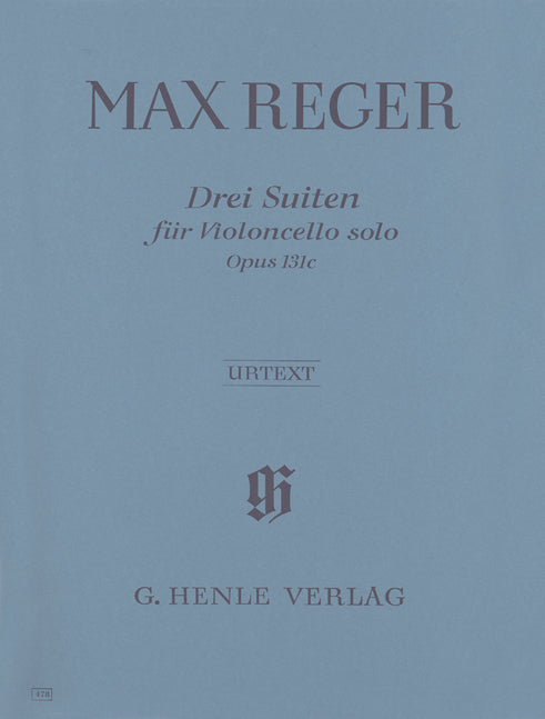 Reger, 3 Suiten op. 131c (Vc Solo) (Henle)