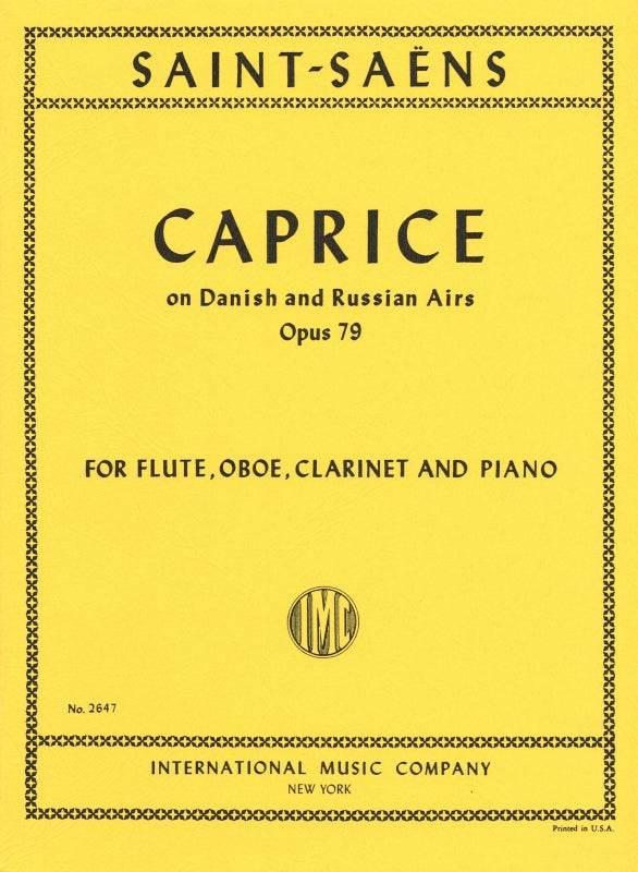 Saint-Saens, Caprice op. 79(Fl,Ob,Cl,Pf) (IMC)