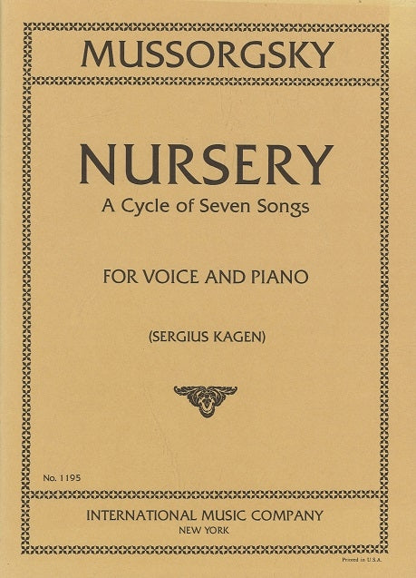 Mussorgsky, Nursery [Russ/E] (IMC)