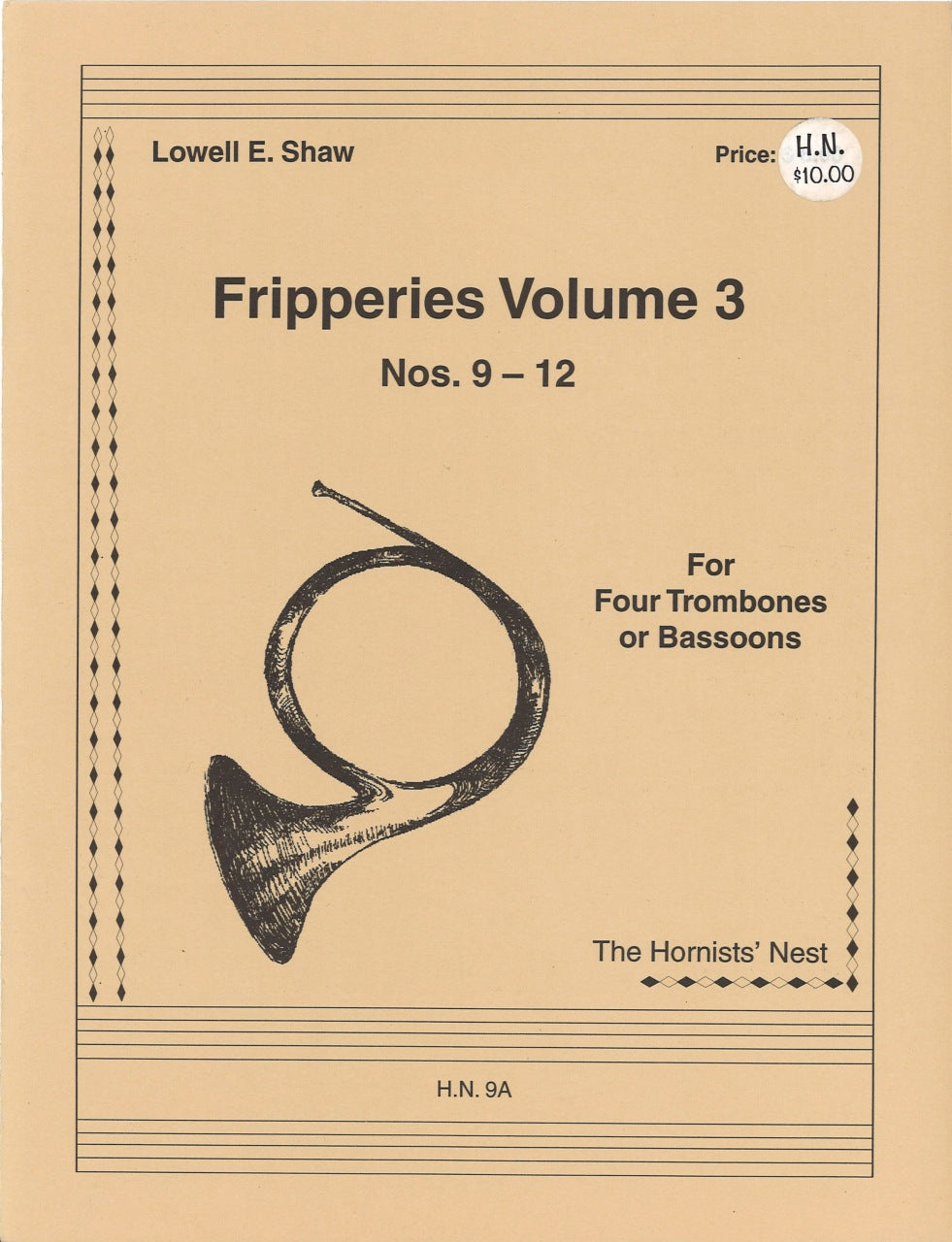 Shaw, Fripperies 3: Nos.9-12 (4Tbn) (Hornists' Nest)
