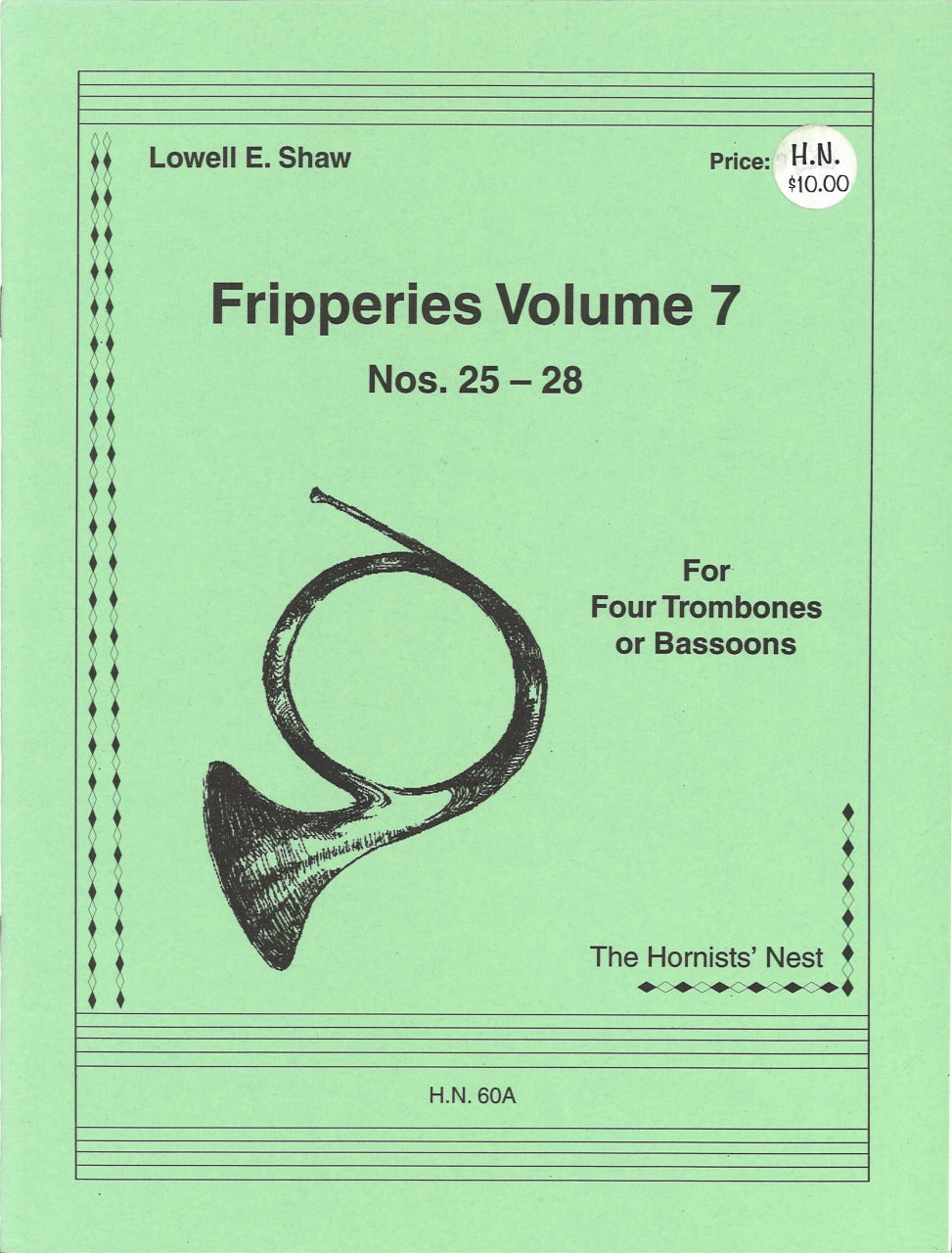 Shaw, Fripperies 7: Nos.25-28 (4Tbn) (Hornists' Nest)