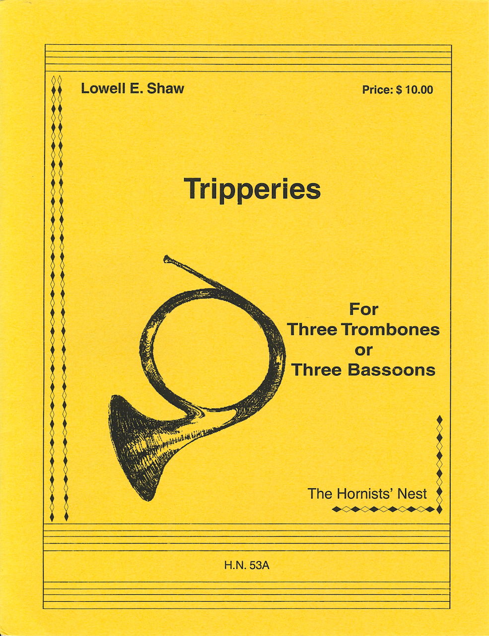 Shaw, Tripperies 1 (3Tbn/3Bn) (Hornists' Nest)