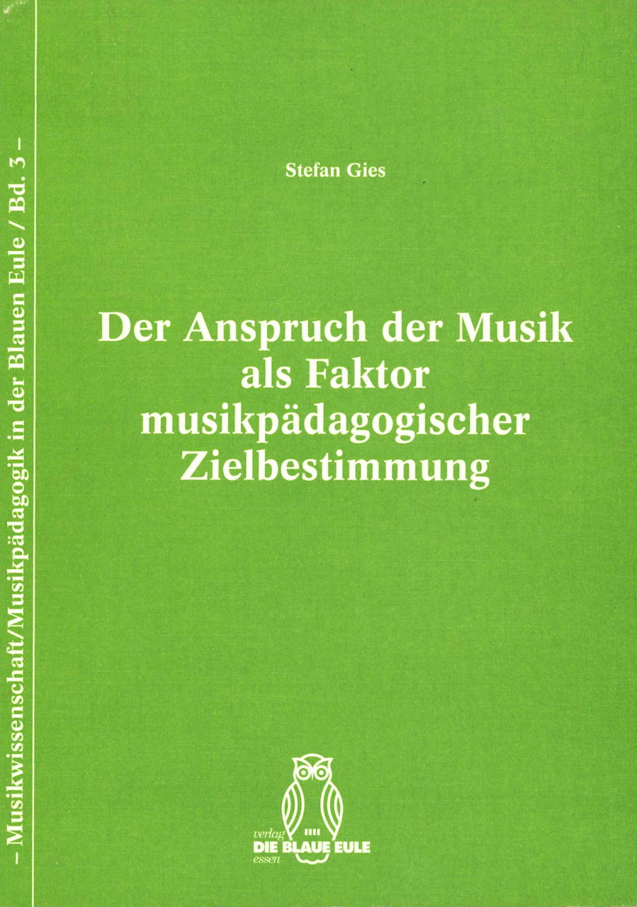 Gies, Anspruch der Musik (Blaue Eule)