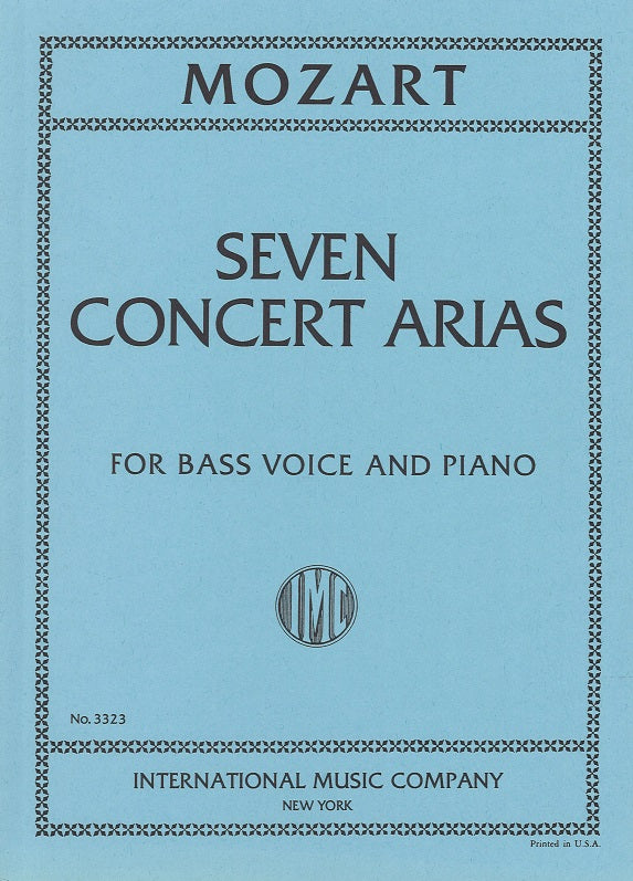 Mozart, 7 Concert Arias for Bass (IMC)
