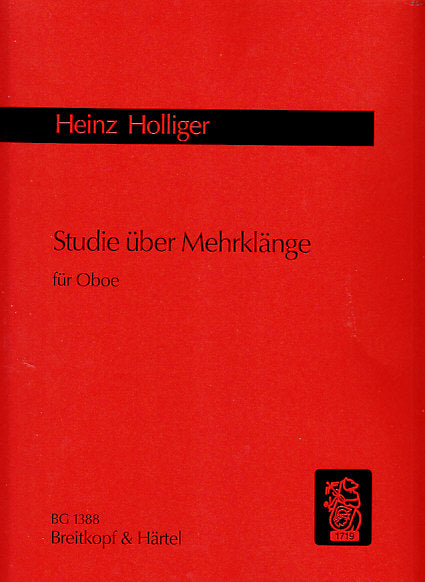 Holliger, Studie uber Mehrklange (Solo) (Breitkopf)