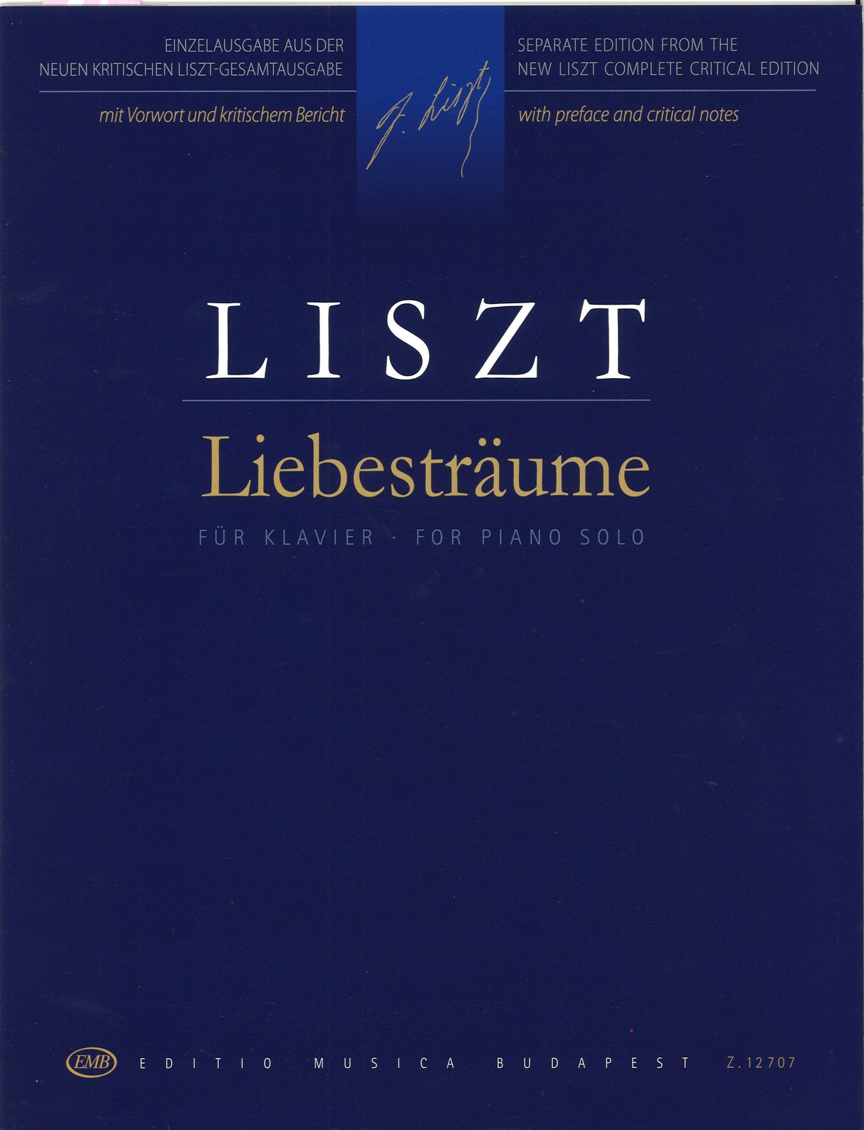 Liszt, Liebestraume S 541 (Editio Musica Budapest)
