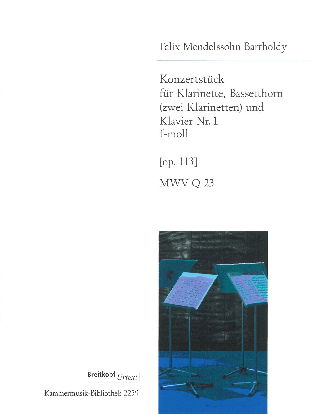 Mendelssohn, Konzertstuck Nr. 1 (2Cl,Pf) (Breitkopf)