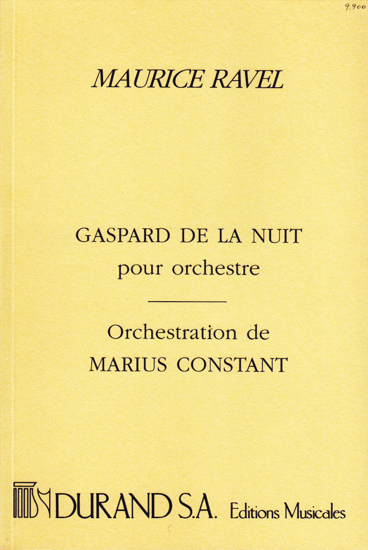 Ravel/Constant, Gaspard de la nuit (Durand)