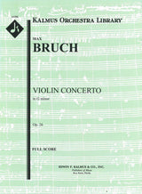 Bruch, Violin Concerto No.1 (E.F.Kalmus)